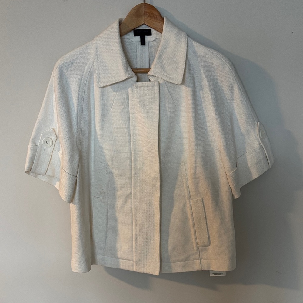 Escada Sport Elegant White Summer Short Sleeve Jacket